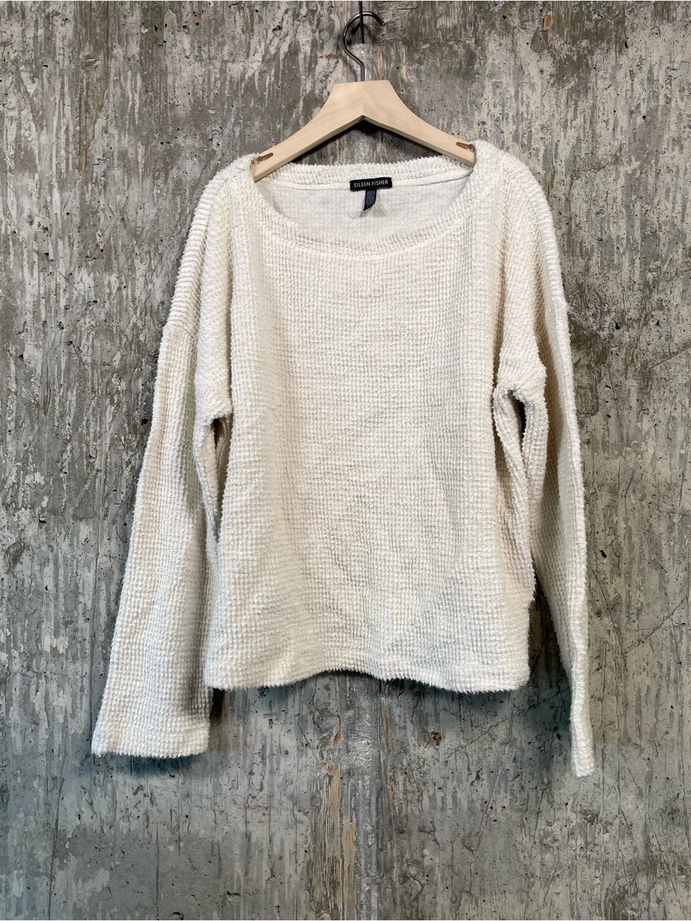 EILEEN FISHER Women's Oversized Boatneck Sweater Size S